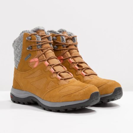 Salomon ELLIPSE WINTER GTX Womens Hiking Boots Yellow | Salomon South Africa